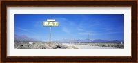 Old Diner Sign, Highway 395, California, USA Fine Art Print