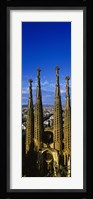 High Section View Of Towers Of A Basilica, Sagrada Familia, Barcelona, Catalonia, Spain Fine Art Print
