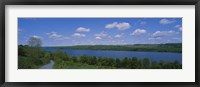 Road near a lake, Owasco Lake, Finger Lakes Region, New York State, USA Fine Art Print