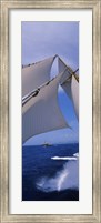 Low angle view of a sailboat's mast Fine Art Print