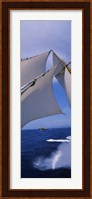 Low angle view of a sailboat's mast Fine Art Print