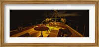 Yacht cockpit at night, Caribbean Fine Art Print