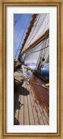 Close-up of a sailboat deck Fine Art Print