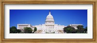 Facade of a government building, Capitol Building, Capitol Hill, Washington DC, USA Fine Art Print