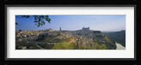 Aerial View Of A City, Toledo, Spain Fine Art Print