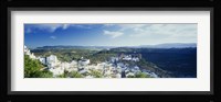 High angle view of buildings in a town, Pueblo Blanco, Andalusia, Spain Fine Art Print