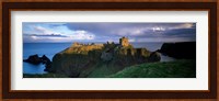 High angle view of a castle, Dunnottar Castle, Grampian, Stonehaven, Scotland Fine Art Print