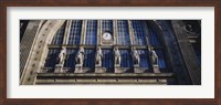 Low angle view of statues on a railroad station building, Gare Du Nord, Paris, France Fine Art Print