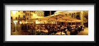 Cafe, Pantheon, Rome Italy Framed Print