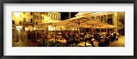 Cafe, Pantheon, Rome Italy Framed Print