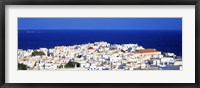 Mykonos, Greece with Bright Blue Water & Sky Fine Art Print