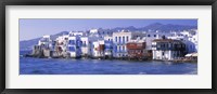 Buildings on the Waterfront, Mykonos, Greece Fine Art Print
