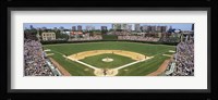 Cubs playing in Wrigely Field, USA, Illinois, Chicago Framed Print