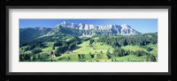 Switzerland, Emmental, High angle view of a farmland Fine Art Print