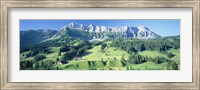 Switzerland, Emmental, High angle view of a farmland Fine Art Print