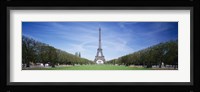 The Eiffel Tower from a Distance, Paris, France Fine Art Print