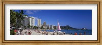 Waikiki Beach Oahu Island HI USA Fine Art Print