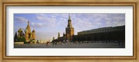 Cathedral at a town square, St. Basil's Cathedral, Red Square, Moscow, Russia Fine Art Print