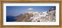 City on a cliff, Santorini, Cyclades Islands, Greece Fine Art Print