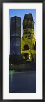 Tower of a church, Kaiser Wilhelm Memorial Church, Berlin, Germany Fine Art Print