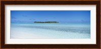 Island in the ocean, Maina, Aitutaki, Cook Islands Fine Art Print