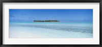 Island in the ocean, Maina, Aitutaki, Cook Islands Fine Art Print