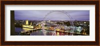 High Angle View Of The Millennium Wheel, London, England, United Kingdom Fine Art Print
