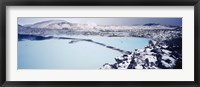 High angle view of a hot spring, Iceland Fine Art Print