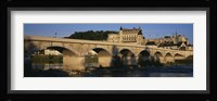 Arch Bridge Near A Castle, Amboise Castle, Amboise, France Fine Art Print