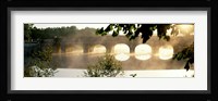 Stone Bridge In Fog, Loire Valley, France Fine Art Print