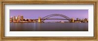 Bridge at dusk, Sydney Harbor Bridge, Sydney, New South Wales, Australia Fine Art Print