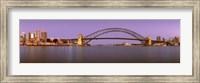 Bridge at dusk, Sydney Harbor Bridge, Sydney, New South Wales, Australia Fine Art Print