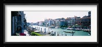 Boats and Gondolas, Grand Canal, Venice, Italy Fine Art Print