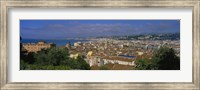Aerial View Of A City, Nice, France Fine Art Print