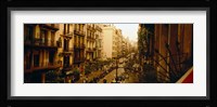 Buildings in a row, Catalonia, Barcelona, Spain Fine Art Print