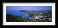 High angle view of a bay, Llafranc, Costa Brava, Spain Fine Art Print