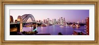 Bridge over an inlet, Sydney Harbor Bridge, Sydney, New South Wales, Australia Fine Art Print