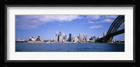 Sydney Harbor Bridge and Skyscrapers, Sydney, Australia Fine Art Print