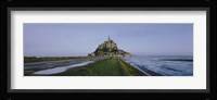 Church on the beach, Mont Saint-Michel, Normandy, France Fine Art Print