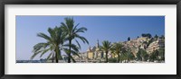 Building On The Waterfront, Menton, France Fine Art Print