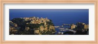 High Angle View Of A City At The Waterfront, Monte Carlo, Monaco Fine Art Print