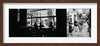 Tourists In A Cafe, Amsterdam, Netherlands Fine Art Print