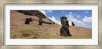 Close Up of Moai statues, Easter Island, Chile Fine Art Print