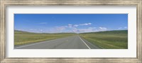 Interstate Highway Passing Through A Landscape, Route 89, Montana, USA Fine Art Print