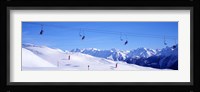Ski Lift in Mountains Switzerland Fine Art Print