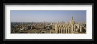 Aerial view of a cathedral in a city, Duomo di Milano, Lombardia, Italy Fine Art Print