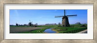 Windmills near Alkmaar Holland (Netherlands) Fine Art Print