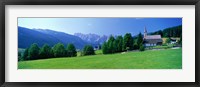 Country Churches near Dachstein Gosau Austria Fine Art Print