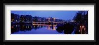 Bridge at night, Amsterdam Netherlands Fine Art Print