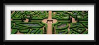 Villandry Chateau Gardens, Loire Valley, Indre-Et-Loire, Villandry, France Fine Art Print